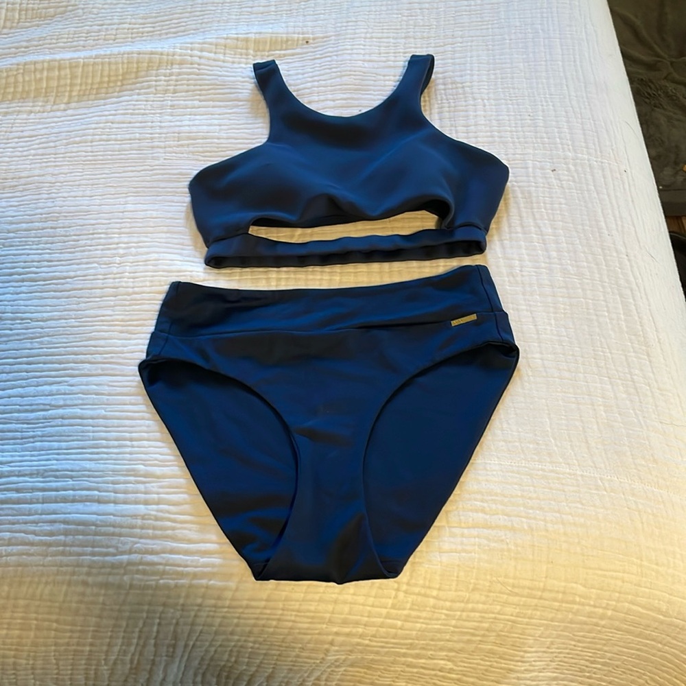 Cleo Harper sport bra/ swim top and matching if swim bottoms